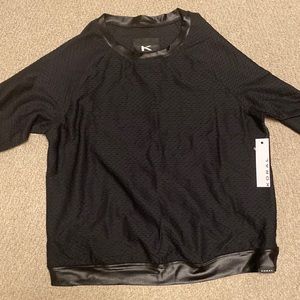 Koral Sophia mesh long sleeve pullover